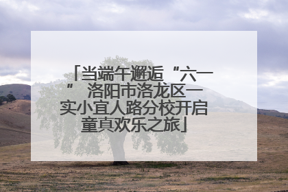 当端午邂逅“六一” 洛阳市洛龙区一实小宜人路分校开启童真欢乐之旅
