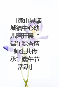 微山县驩城镇中心幼儿园开展“端午粽香情 师生共传承”端午节活动