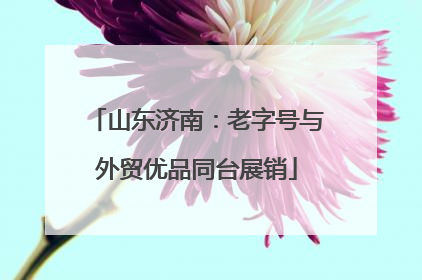 山东济南：老字号与外贸优品同台展销