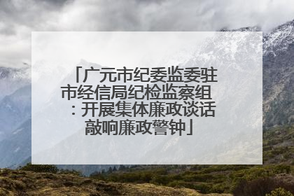 广元市纪委监委驻市经信局纪检监察组：开展集体廉政谈话 敲响廉政警钟