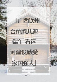 广西钦州台侨胞共迎端午 看运河建设感受家国强大