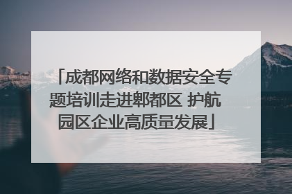 成都网络和数据安全专题培训走进郫都区 护航园区企业高质量发展
