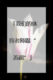 我们的体育老师踢“苏超”