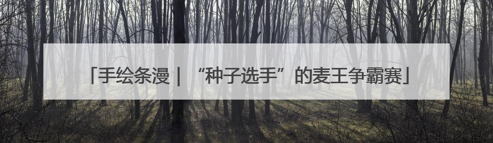 手绘条漫｜“种子选手”的麦王争霸赛