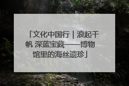 文化中国行｜浪起千帆 深蓝宝藏——博物馆里的海丝遗珍