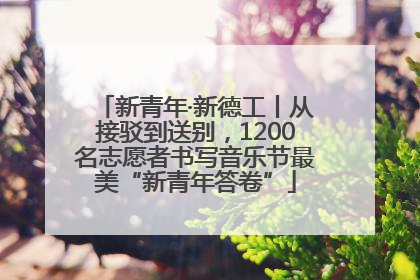 新青年·新德工丨从接驳到送别，1200名志愿者书写音乐节最美“新青年答卷”