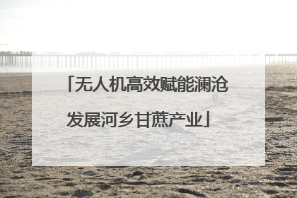 无人机高效赋能澜沧发展河乡甘蔗产业