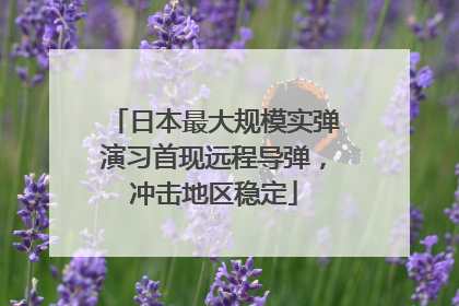 日本最大规模实弹演习首现远程导弹，冲击地区稳定