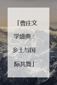 曹庄文学盛典：乡土与国际共舞