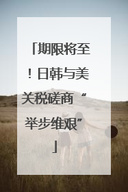 期限将至！日韩与美关税磋商“举步维艰”