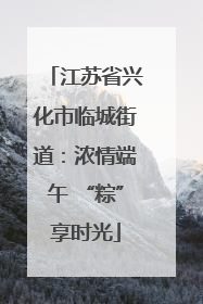江苏省兴化市临城街道：浓情端午 “粽”享时光