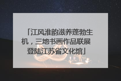 江风淮韵滋养蓬勃生机，三地书画作品联展登陆江苏省文化馆