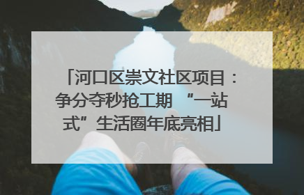 河口区崇文社区项目：争分夺秒抢工期 “一站式”生活圈年底亮相