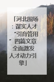 河北围场：谋实人才“引育管用”四篇文章 全面激发人才动力引擎