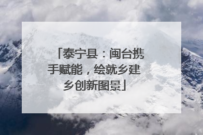 泰宁县：闽台携手赋能，绘就乡建乡创新图景
