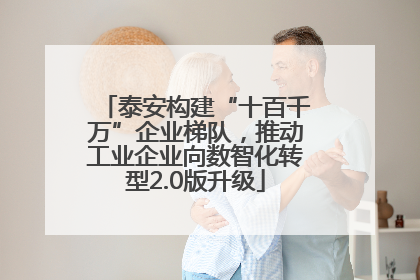泰安构建“十百千万”企业梯队，推动工业企业向数智化转型2.0版升级