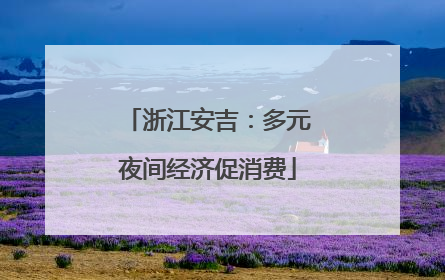 浙江安吉：多元夜间经济促消费