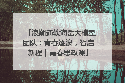浪潮通软海岳大模型团队：青春逐浪，智启新程｜青春思政课