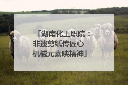 湖南化工职院：非遗剪纸传匠心 机械元素映精神