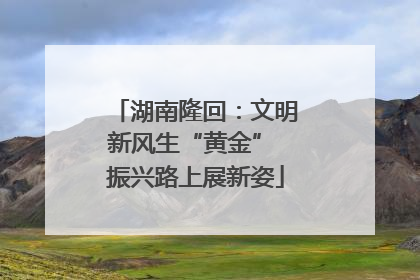 湖南隆回：文明新风生“黄金” 振兴路上展新姿