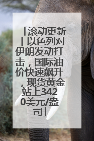 滚动更新丨以色列对伊朗发动打击，国际油价快速飙升，现货黄金站上3420美元/盎司
