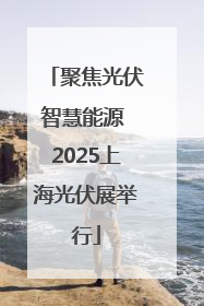 聚焦光伏智慧能源 2025上海光伏展举行