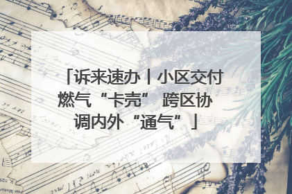 诉来速办丨小区交付燃气“卡壳” 跨区协调内外“通气”