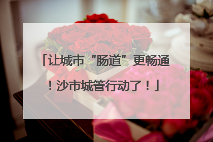 让城市“肠道”更畅通！沙市城管行动了！