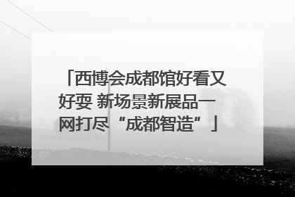 西博会成都馆好看又好耍 新场景新展品一网打尽“成都智造”
