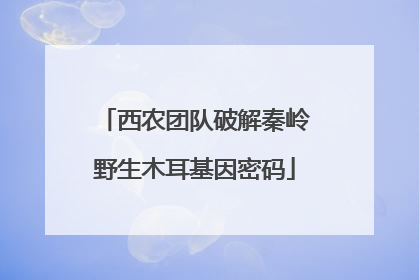 西农团队破解秦岭野生木耳基因密码