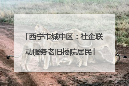 西宁市城中区：社企联动服务老旧楼院居民