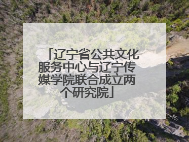 辽宁省公共文化服务中心与辽宁传媒学院联合成立两个研究院