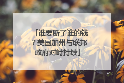 谁要断了谁的钱？美国加州与联邦政府对峙持续