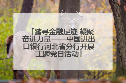 踏寻金融足迹 凝聚奋进力量——中国进出口银行河北省分行开展主题党日活动