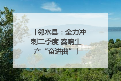 邻水县：全力冲刺二季度 奏响生产“奋进曲”