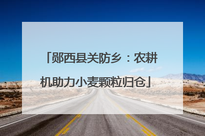 郧西县关防乡：农耕机助力小麦颗粒归仓