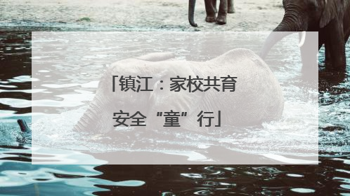 镇江：家校共育 安全“童”行