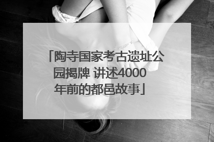 陶寺国家考古遗址公园揭牌 讲述4000年前的都邑故事