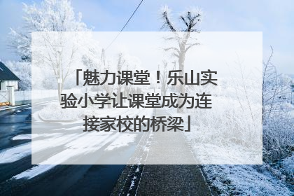 魅力课堂！乐山实验小学让课堂成为连接家校的桥梁