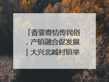 香囊寄情传民俗，产镇融合促发展｜大兴北臧村镇举办端午主题活动