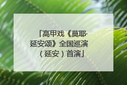 高甲戏《莫耶·延安颂》全国巡演（延安）首演