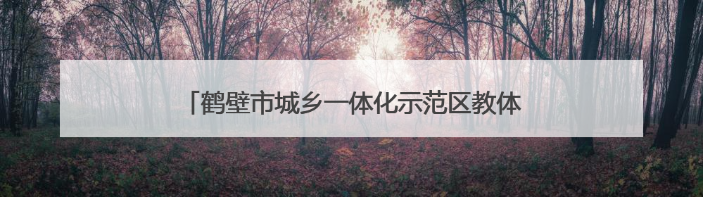 鹤壁市城乡一体化示范区教体系统以特色德育擦亮教育品牌