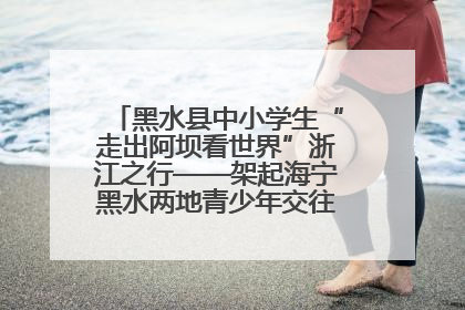 黑水县中小学生“走出阿坝看世界”浙江之行——架起海宁黑水两地青少年交往交流交融新桥梁