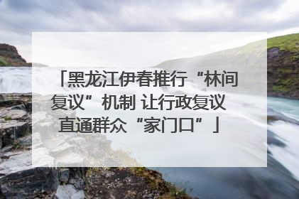 黑龙江伊春推行“林间复议”机制 让行政复议直通群众“家门口”