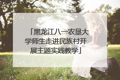 黑龙江八一农垦大学师生走进民族村开展主题实践教学
