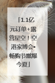 1.1亿元订单+露营星空！空港家博会▪畅购节燃爆今夏