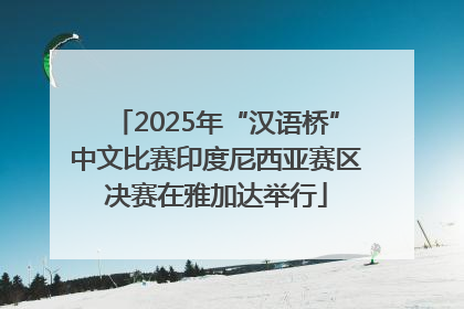 2025年“汉语桥”中文比赛印度尼西亚赛区决赛在雅加达举行