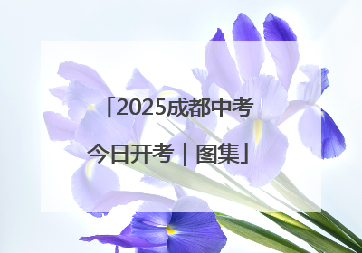 2025成都中考今日开考｜图集