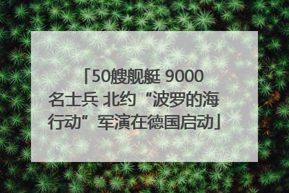 50艘舰艇 9000名士兵 北约“波罗的海行动”军演在德国启动