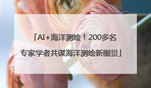 AI+海洋测绘！200多名专家学者共谋海洋测绘新图景